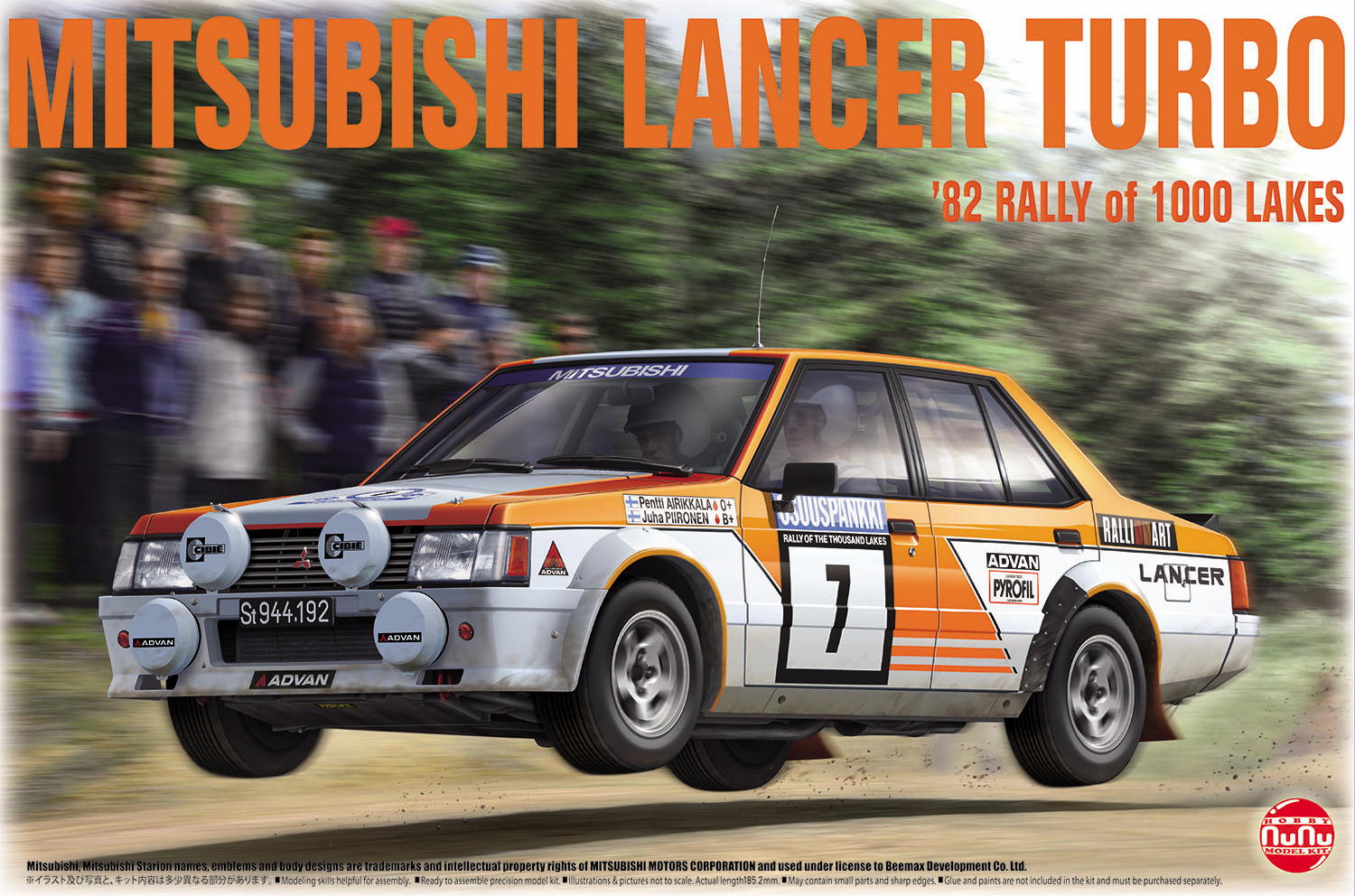 1/24 Mitsubishi Lancer Turbo '82 Rally of 1000 Lakes w/ masking