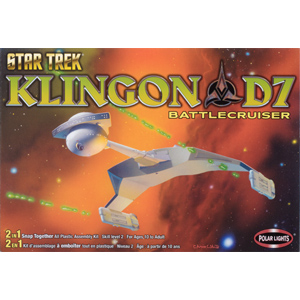 POLAR LIGHTS STER TREK 1/1000 KLINGON D7 Battlecruiser