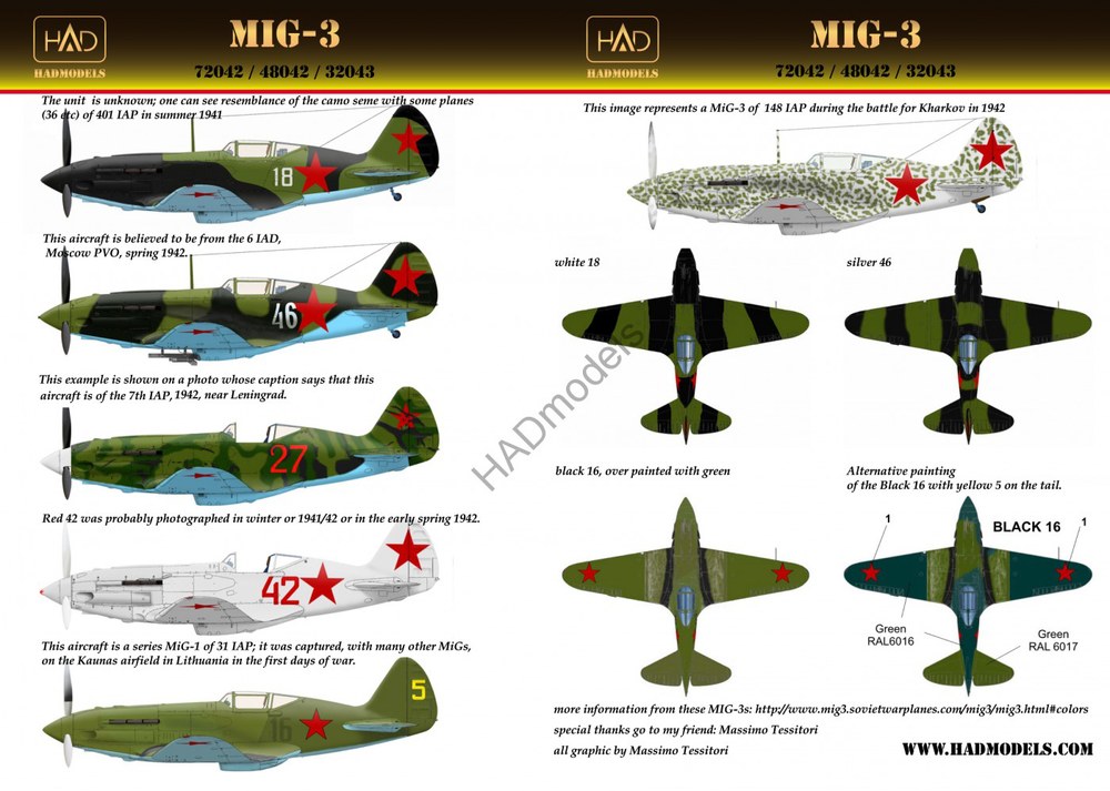 HADǥ 1/48 WW.II ӥȶ MiG-3쥯ǥ