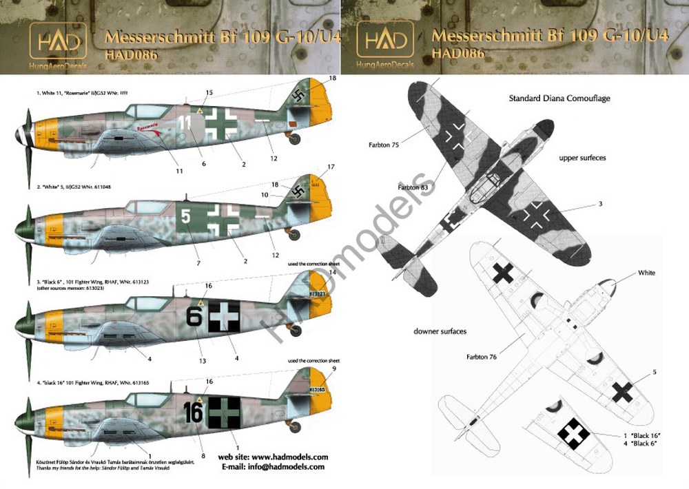 HADǥ 1/48 WW.II ϥ󥬥꡼ åߥå Bf109G-10/U-4 ǥ