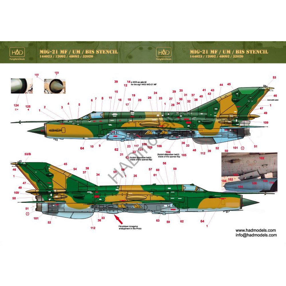 HADǥ 1/48 ϥ󥬥꡼ MiG-21 MF/UM/Bis ƥ󥷥ǥ - ɥĤ