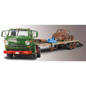 LINDBERG 1/25 L-700 Cab Flatbed Trailer (USA)