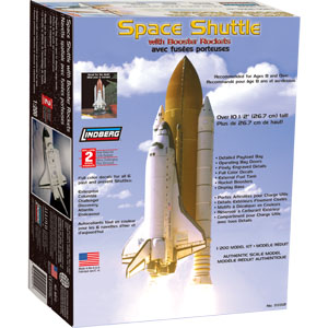 LINDBERG 1/200 Space Shuttle With Fuel Tanks