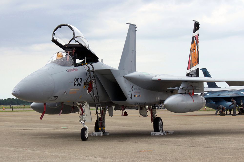 プラッツ 1/72 航空自衛隊 F-15Jイーグル 第306飛行隊 2018 小松基地航空祭 記念塗装機 "勧進帳" - ウインドウを閉じる