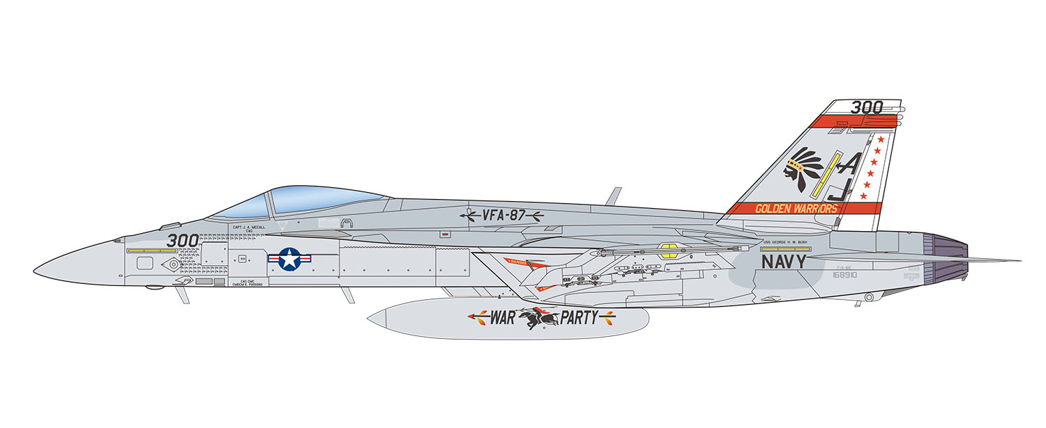 1/144 U.S.Navy Carrier Fighter F/A-18E Super Hornet VFA-87