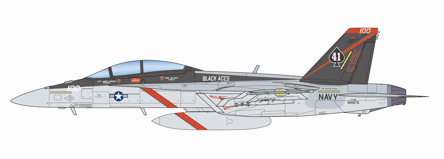1/144 U.S.Navy Carrier-based Fighter F/A-18F Super Hornet VFA-41