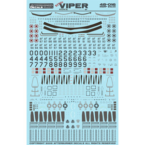 afterburner decals 1/48 VIPER STENCILS REDUX