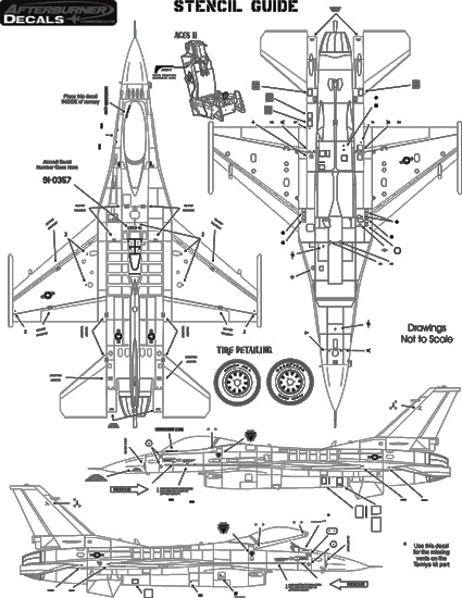 afterburner decals 1/48 VIPER STENCILS REDUX