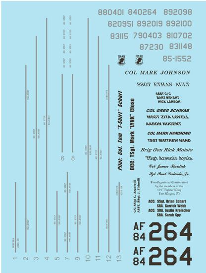 afterburner decals viper wing kings II