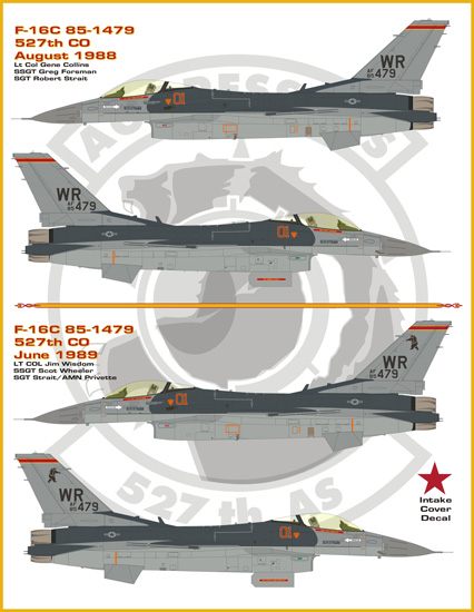 afterburner decals 1/48 BENTWATERS AGGRESSORS