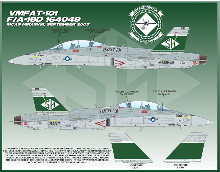 եСʡǥ 1/48 Ƴ F/A-18Dɥ꡼ ۡͥåȡVMFA-121/VMFAT-101 - ɥĤ