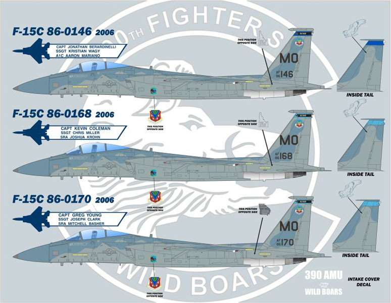 եСʡǥ 1/48 ƶ F-15C/D롡390ƮWild Boarsɥޥƥۡ