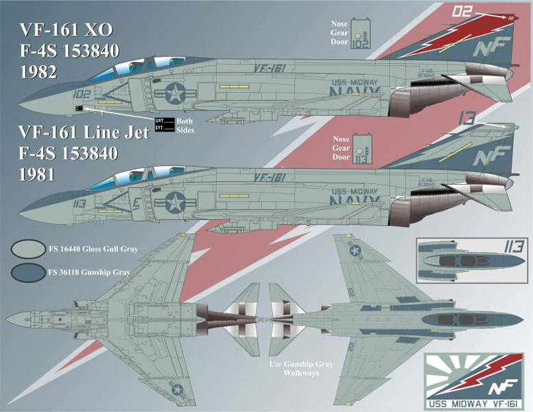 եСʡǥ 1/48 Ƴ F-4S Rock River RhinosVF-161 CVW-5 - ɥĤ