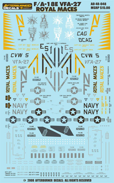 եСʡǥ 1/48 Ƴ F/A-18E Royal Maces VFA-27 CVW-5