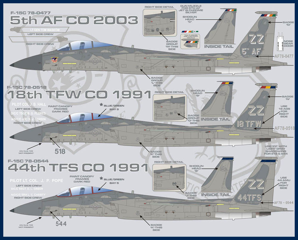 եСʡǥ 1/48 ꥫ 18Ҷ F-15C  - ɥĤ