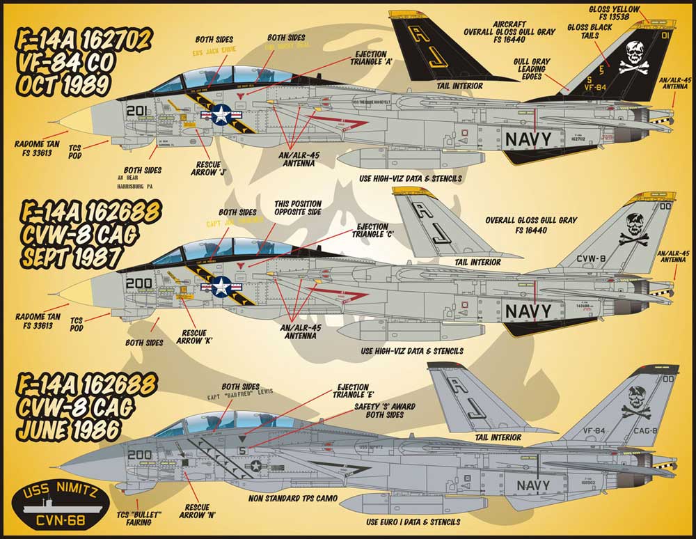 եСʡǥ 1/48 ꥫ F-14A VF-84 "ӥȥ꡼ å"