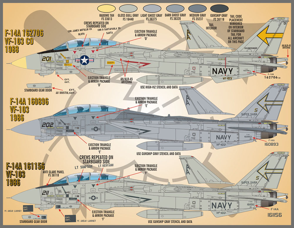 եСʡǥ 1/48 F-14 A/B VF103 "å"