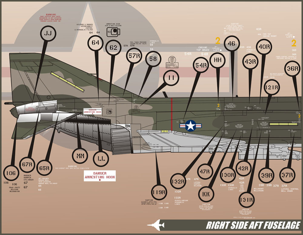 アフターバーナーデカール 1/48 F-4E ファントム ステンシルデカール - ウインドウを閉じる