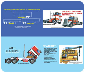 AMT 1/25 WHITE FREIGHTLINER