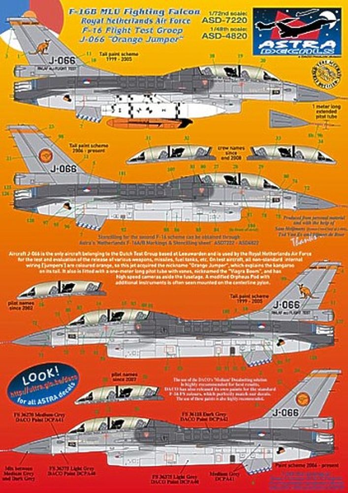 ȥǥ 1/72  F-16B Orange Jumper ǥ