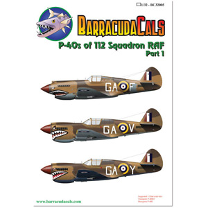 Barracudacals 1/32 SP-40s of 112 Squadron RAF - Part.1