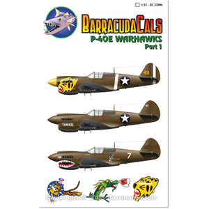 バラクーダデカール 1/32 P-40E ウォーホークス Part.1
