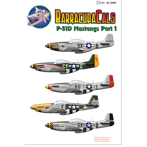 バラクーダデカール 1/32 P-51 マスタング Part.1