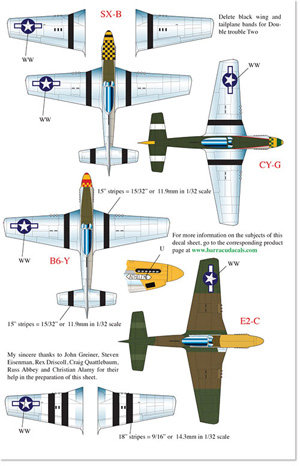 バラクーダデカール 1/32 P-51 マスタング Part.1