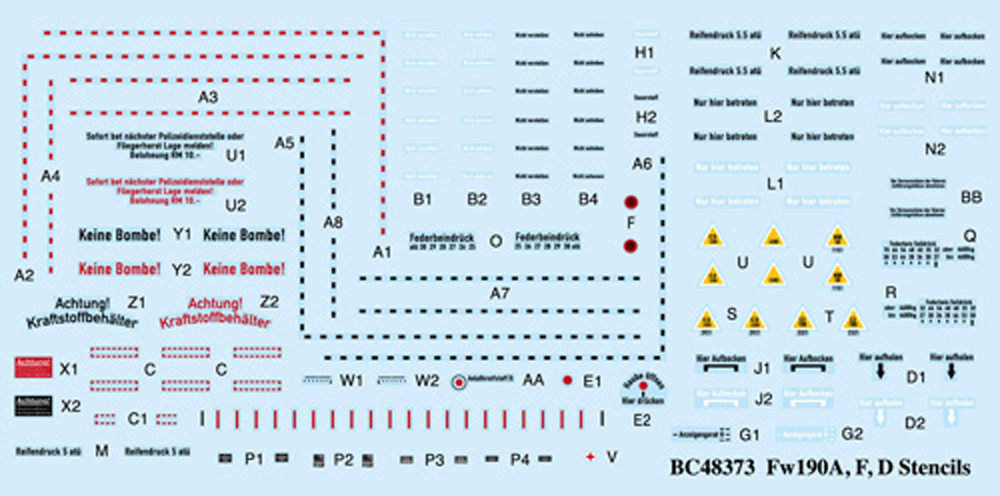 Х饯ǥ 1/48 WW.II ɥķ Fw190A/F/Dѥƥ󥷥(ǡ)ǥ - ɥĤ