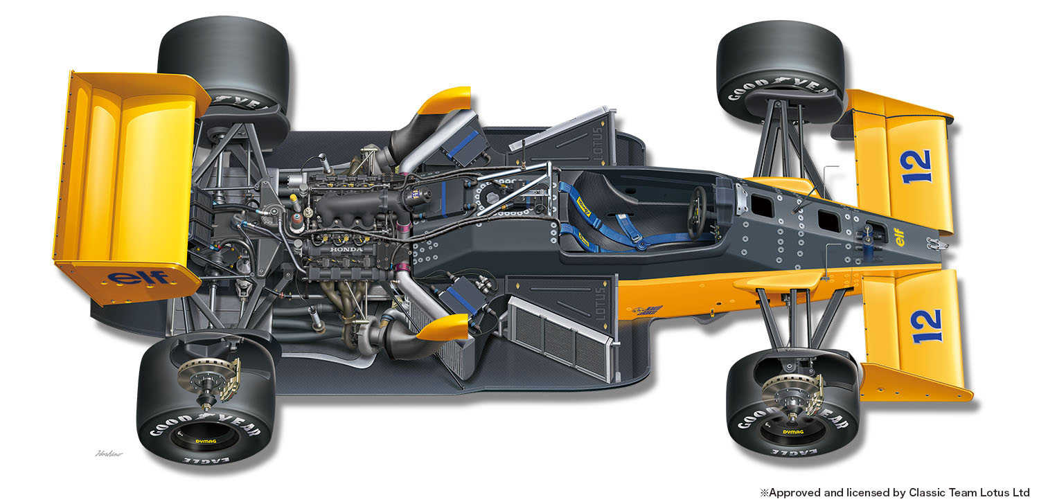 PLATZ/BEEMAX 1/12 LOTUS 99T '87 MONACO GP WINNER