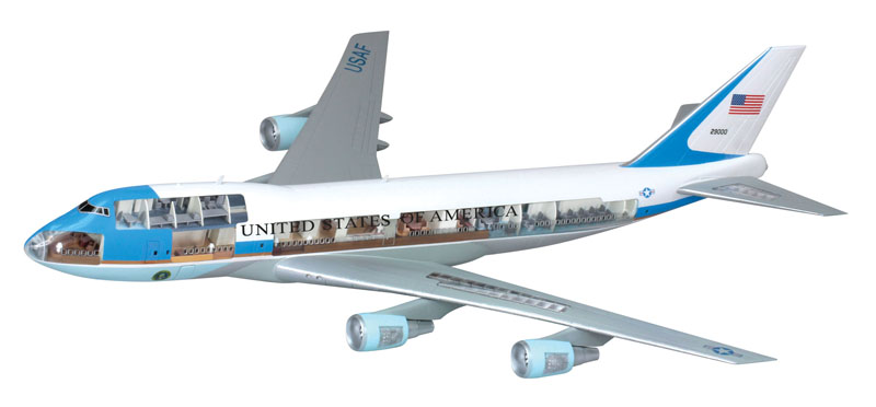 サイバーホビー 1/144 VC-25 エア フォース ワン(内部再現キット
