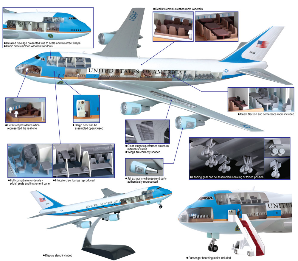 飛行機　アメリカ大統領専用機エアフォース・ワン1/144模型