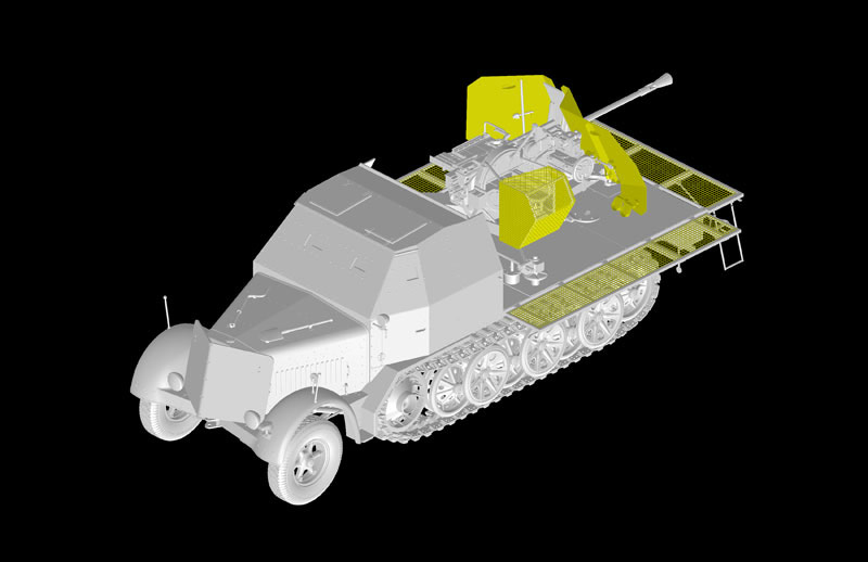 Сۥӡ 1/35 ɥķ Sd.Kfz.7/2 8tϡեȥå 3.7cmжˤFlaK43ܷ - ɥĤ