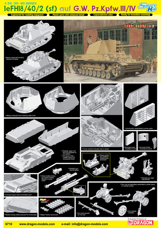 Сۥӡ 1/35 WW.II ɥķ III/IV 10.5cm le.FH18/40/2 ˤ