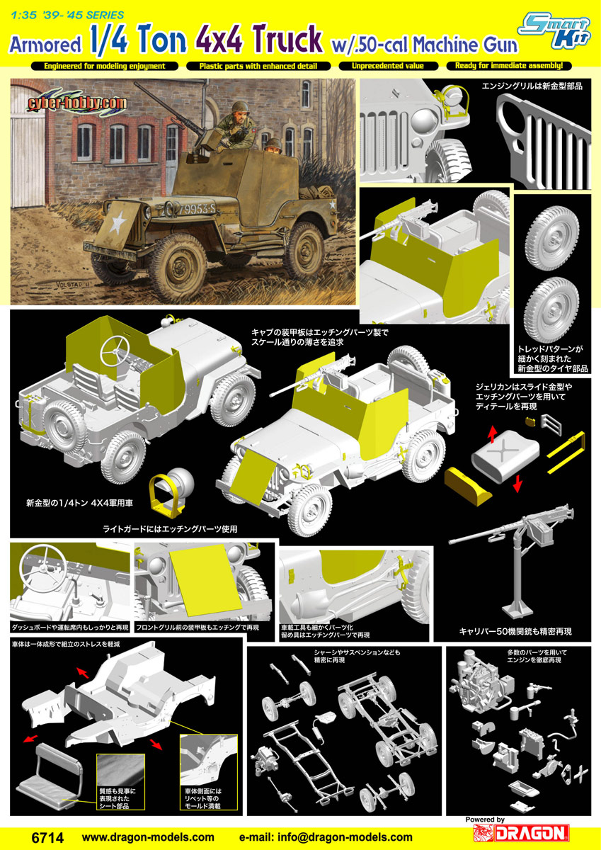 Сۥӡ 1/35 WW.II ꥫΦ 1/4ȥ 4x4 ü w/С50