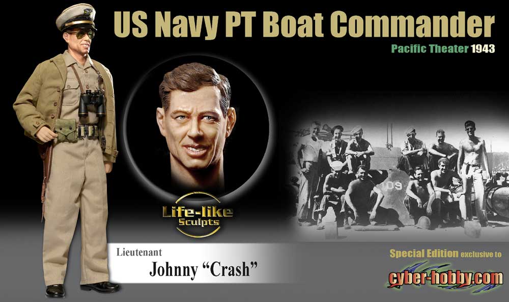 cyber-hobby 1/6 Lieutenant Johnny Crash US Navy PT Boat Command