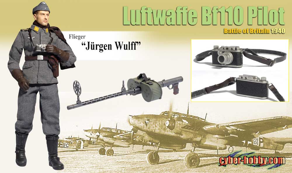 cyber-hobby 1/6 Flieger "Jurgen Wulff" Luftwaffe Bf110 Pilot