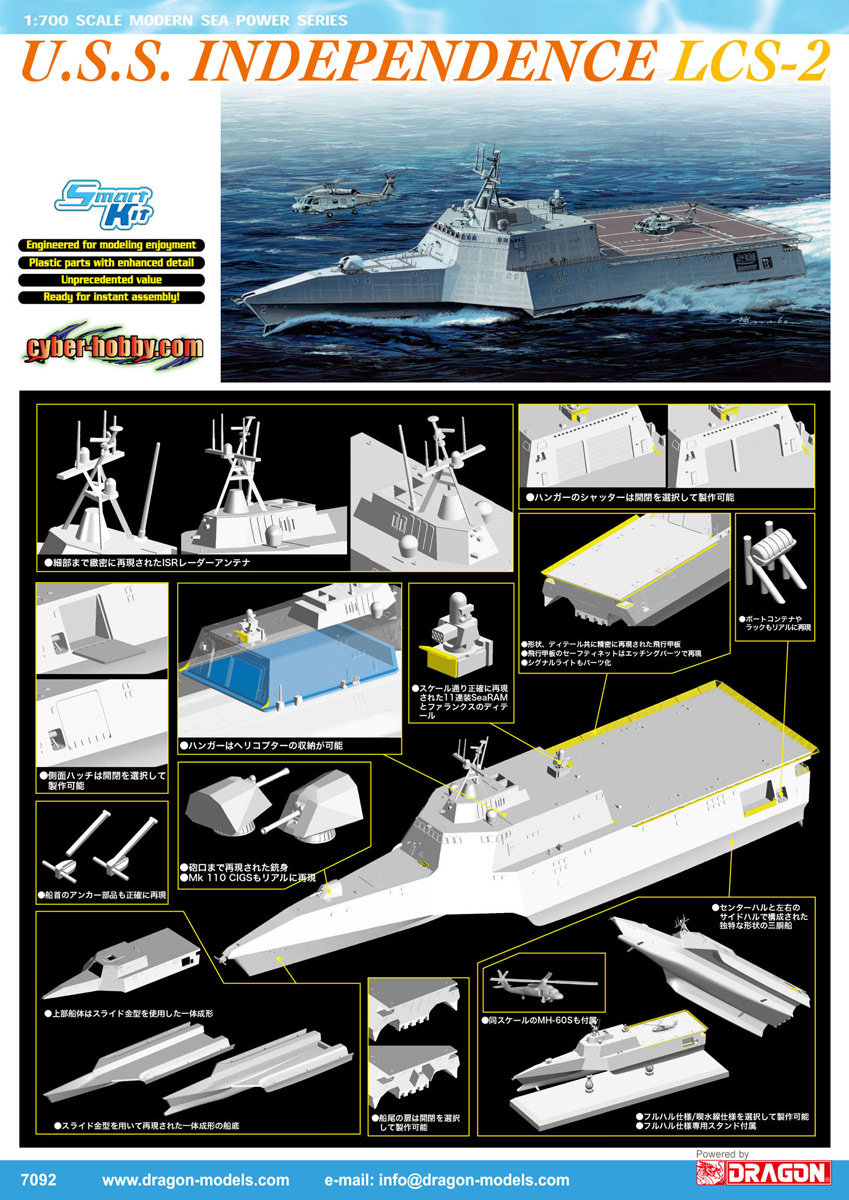 cyber-hobby 1/700 U.S.S. Independence LCS-2