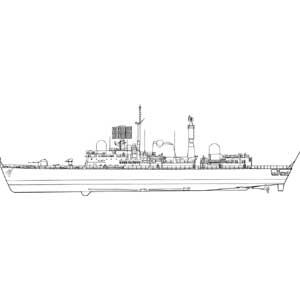 cyber-hobby 1/700 HMS Type 42 Batch 1 D87 + S93