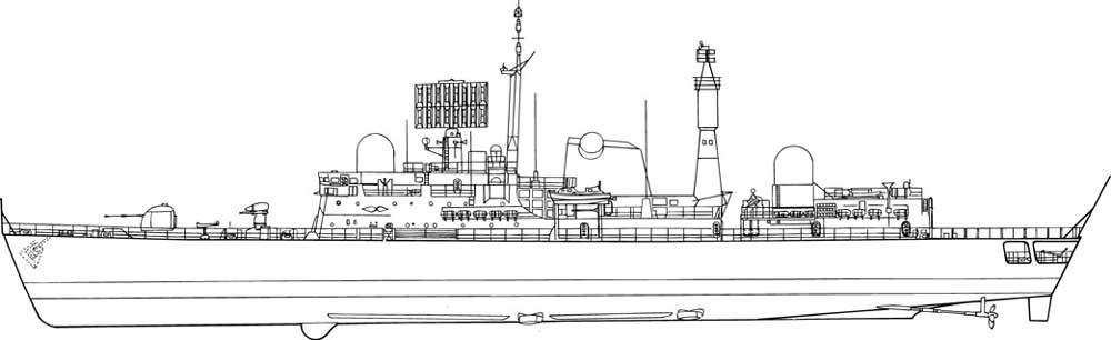cyber-hobby 1/700 HMS Type 42 Batch 1 D87 + S93