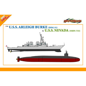 Сۥӡ 1/700 U.S.S. 쥤С DDG-51 U.S.S. ͥХ SSBN-733