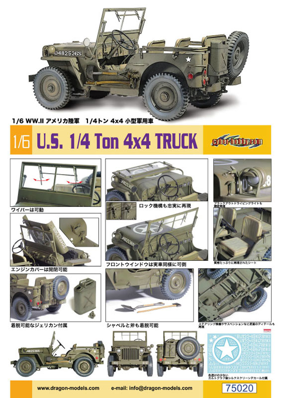 サイバーホビー 1 6 Ww Ii アメリカ陸軍 1 4トン 4x4 小型軍用車 Ch750 10 450円 プラモデル 模型メーカー 有限会社プラッツ 飛行機 戦車などの製造 販売 静岡 Platz Co Ltd