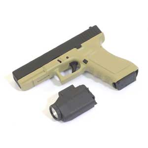 cyber-hobby 1/3 G-17 w/Tactical Light (Dark Yellow)