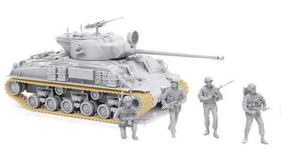 cyber-hobby 1/35 Israeli M50 Super Sherman+ Israeli Paratroopers