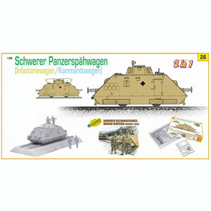 cyber-hobby 1/35 Schwerer Panzerspahwagen Kommandowagen / Infan