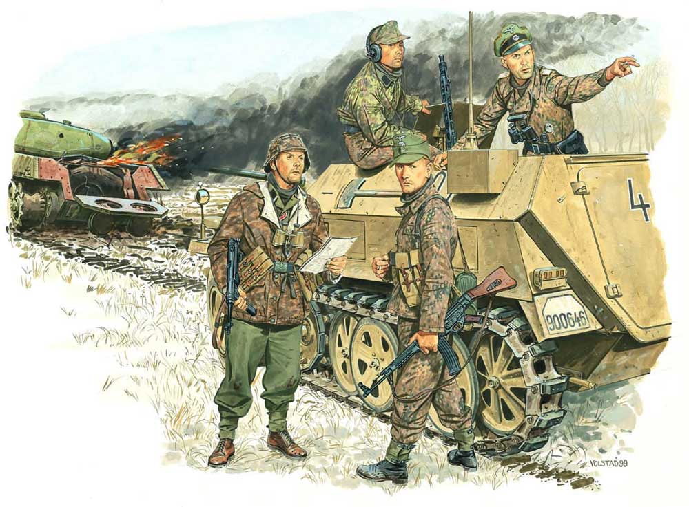 cyber-hobby 1/35 Schwerer Panzerspahwagen Kommandowagen / Infan