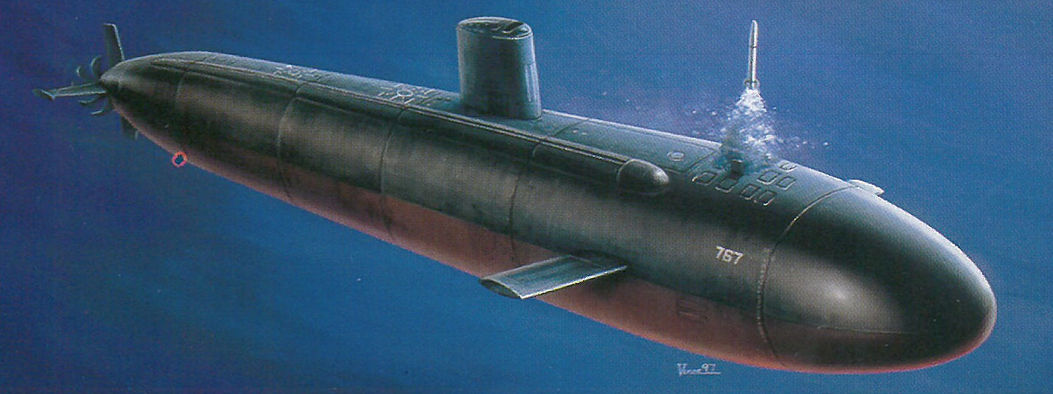 1/350 アメリカ海軍 原子力潜水艦 U.S.S. ハンプトン - ウインドウを閉じる