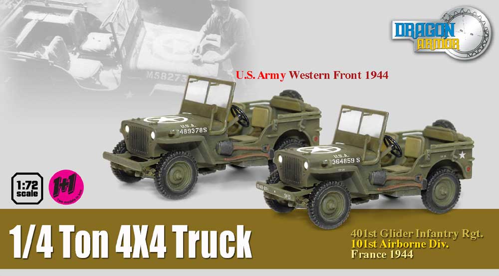 DragonArmor 1/72 1/4 Ton 4x4 Truck (Twin Pack)