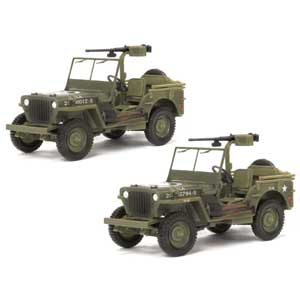 DragonArmor 1/72 WWII 1/4 Ton 4x4 Truck w/.50cal Heavy Machine