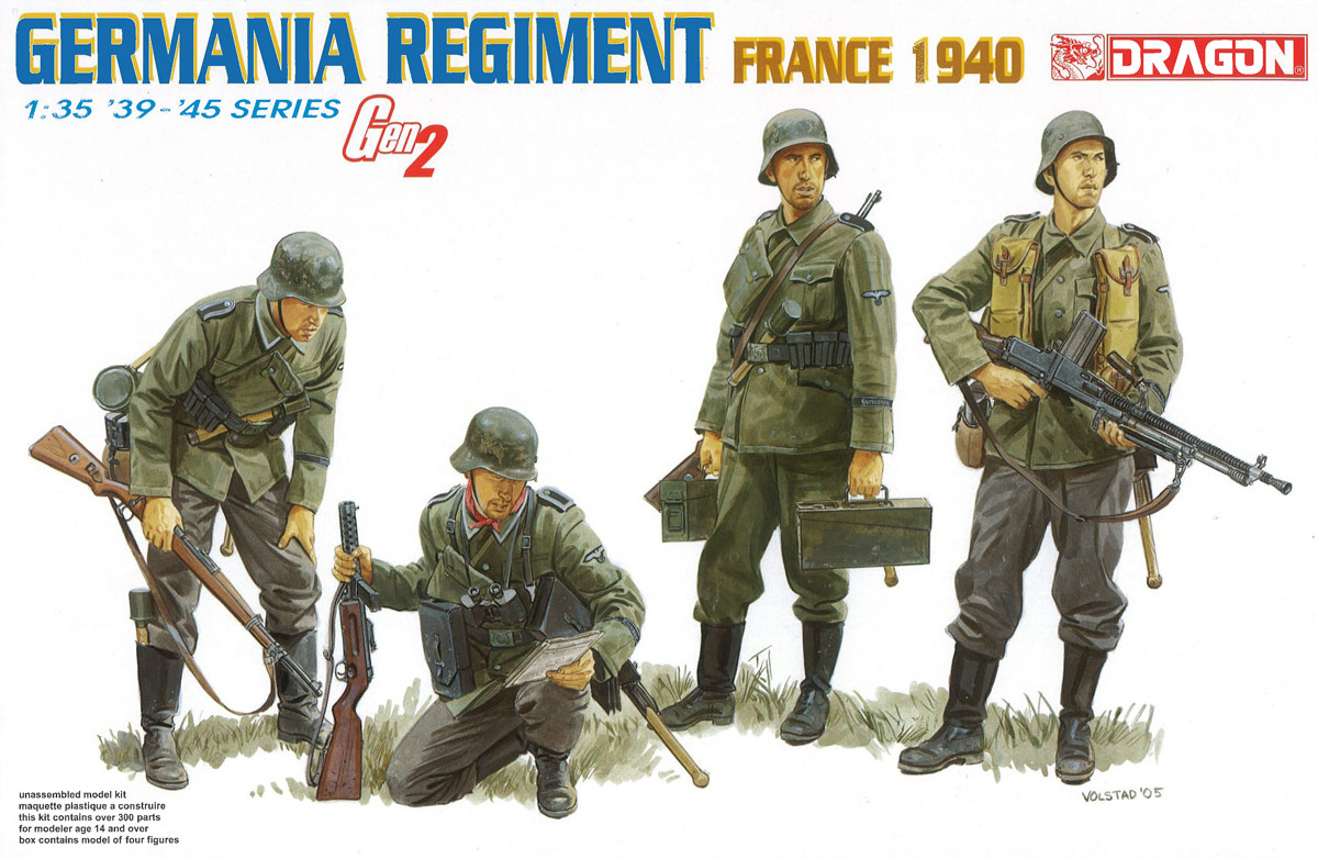 ドラゴン 1/35 WW.II ドイツ武装親衛隊 ゲルマニア連隊 フランス 1940 